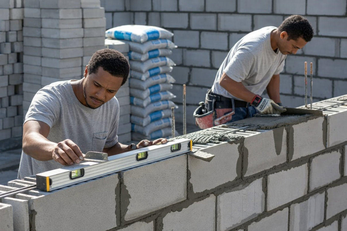 Foundation Block Wall Installation in San Mateo, CA